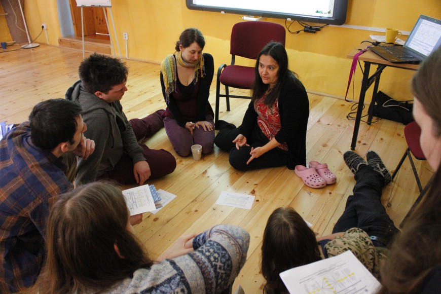 Vanessa počas workshopu na Sokratovom inštitúte. FOTO - Archív Živice